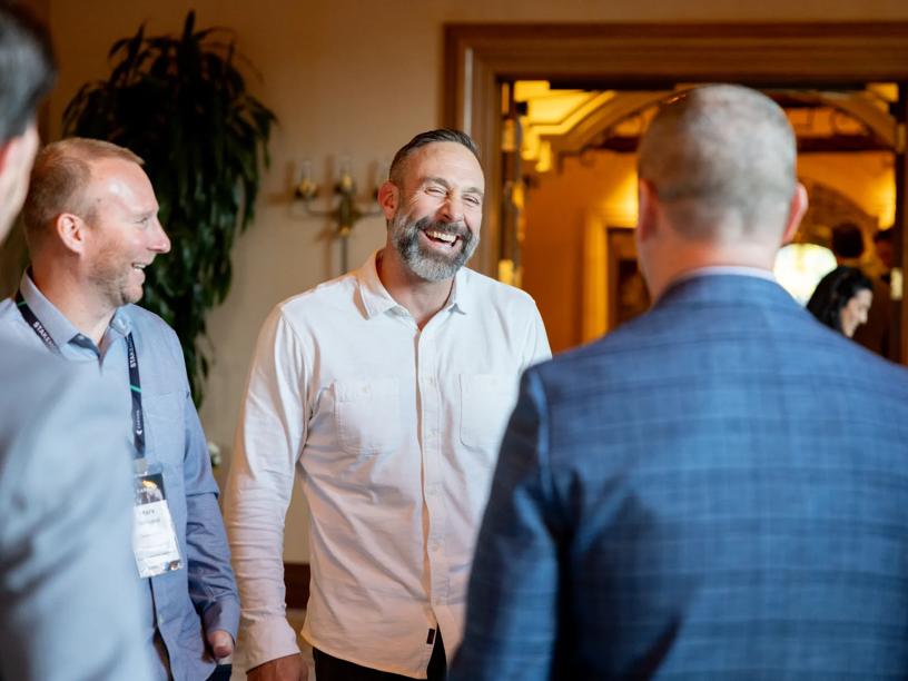 Group of financial professionals at a Carson event.